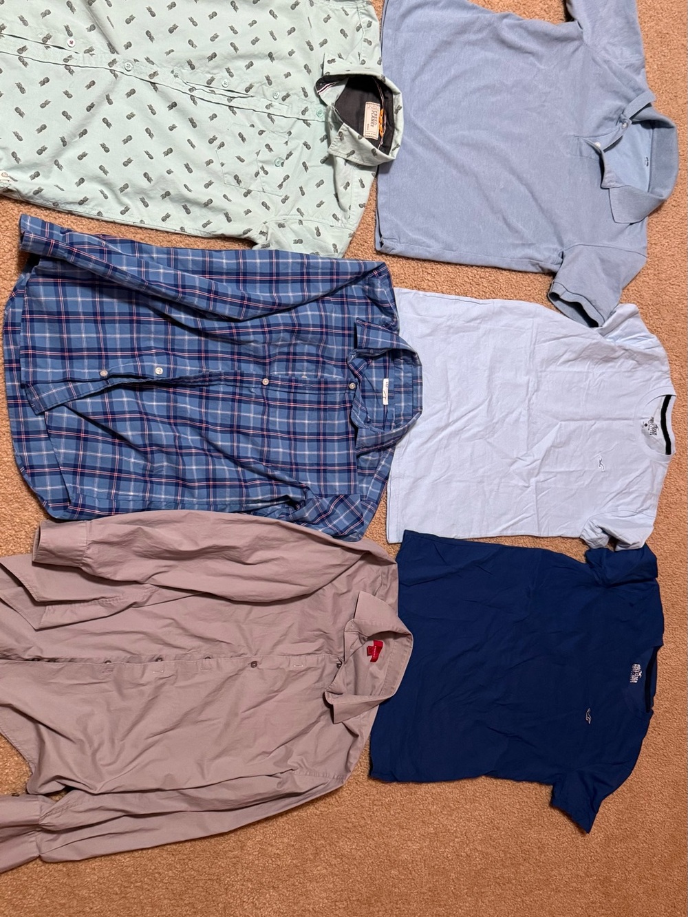 Bundle first shirt is medium fit small the other the are  all is a small